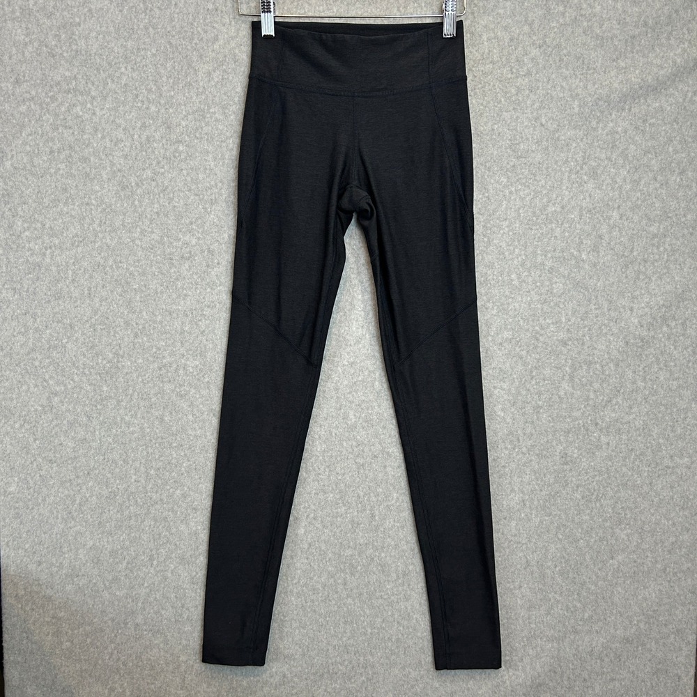 Outdoor Voices Leggings Heather Gray Black High Rise Athletic Activewear Size XS